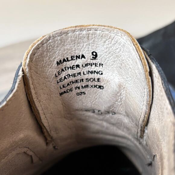 NEW Freebird by Steven Malena Blue Black Snakeskin Leather Mules Women’s Size 9 - Picture 10 of 12